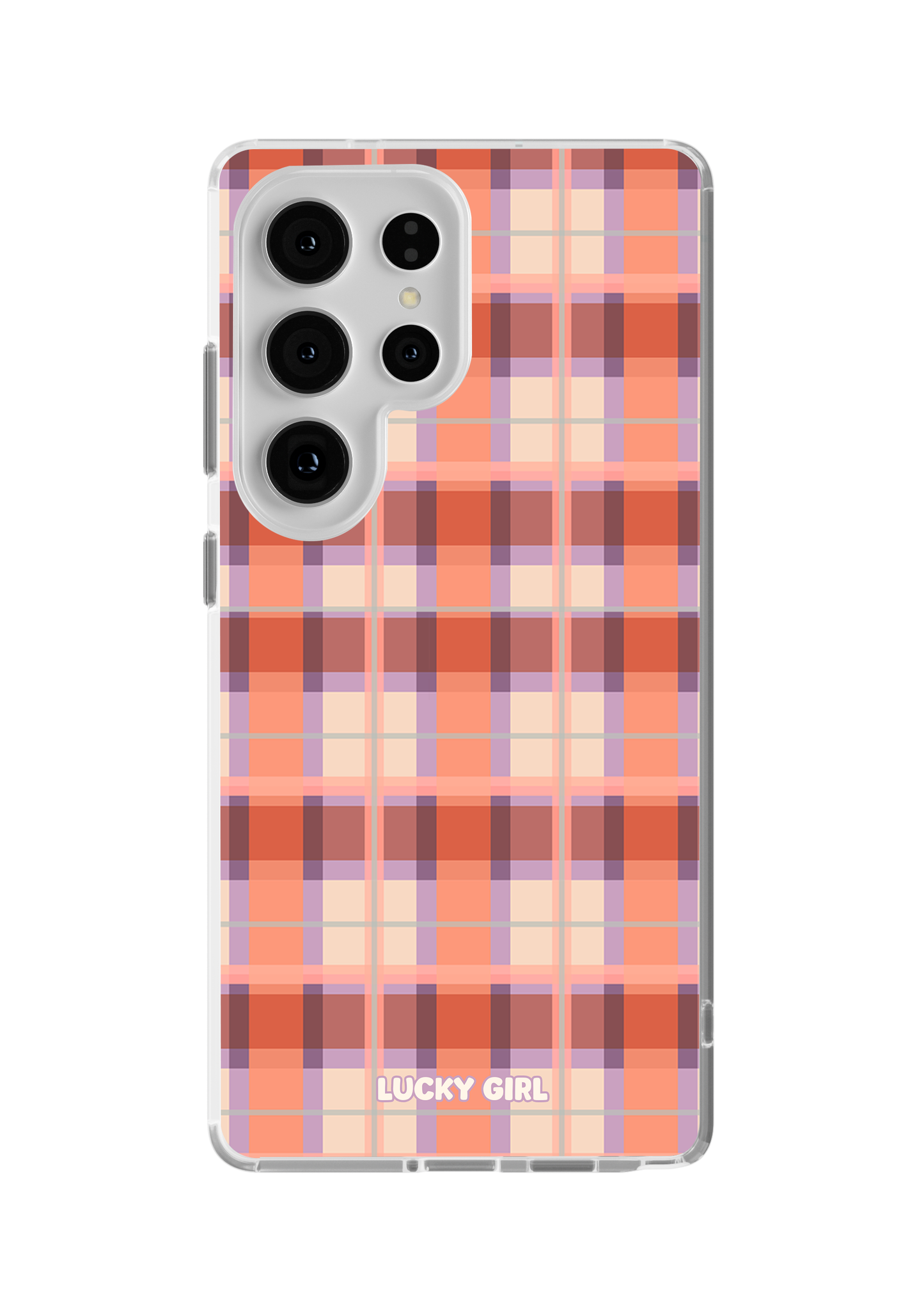 Jelly Bean Plaid Clear Case Insert