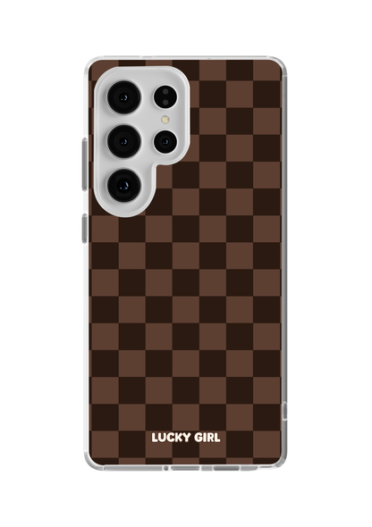 Espresso Checkers Clear Case Insert