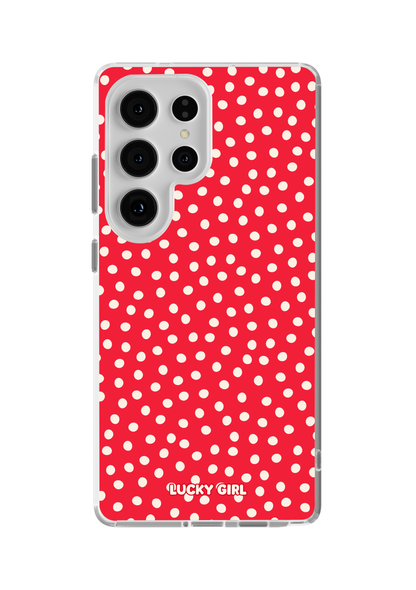 Vermillion Dots Clear Case Insert