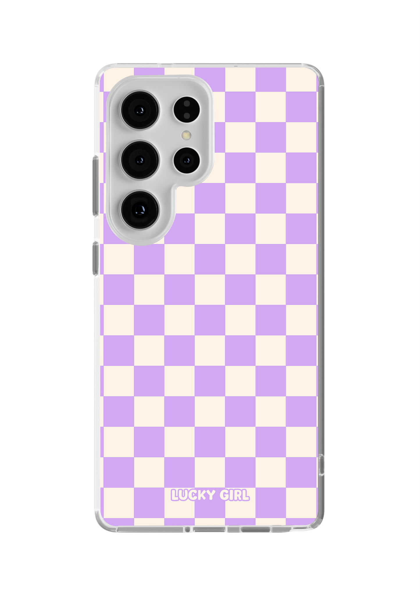 Lavender Checkers II Clear Case Insert