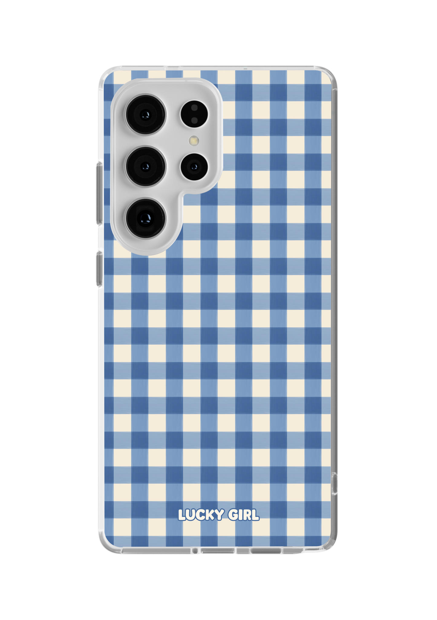 Blueberry Gingham Clear Case Insert