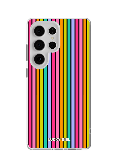 Rainbow Stripes Clear Case Insert