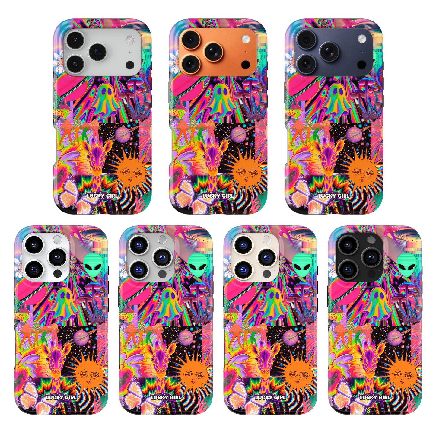 Technicolor Trip Phone Case iPhone 17 / Yes