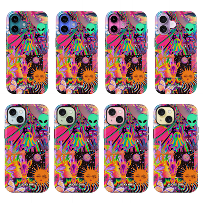 Technicolor Trip Phone Case iPhone 17 / Yes