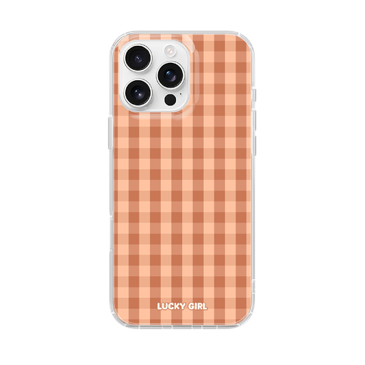 Teddy Gingham Clear Case Insert iPhone 17