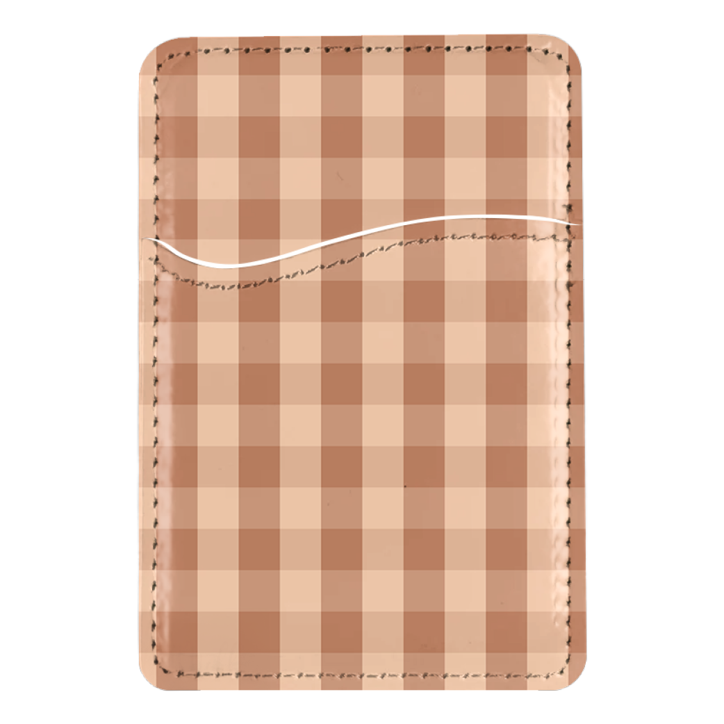 Teddy Gingham MagSafe Card Holder
