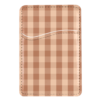 Teddy Gingham MagSafe Card Holder