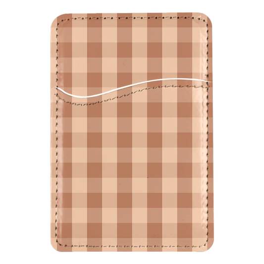Teddy Gingham MagSafe Card Holder