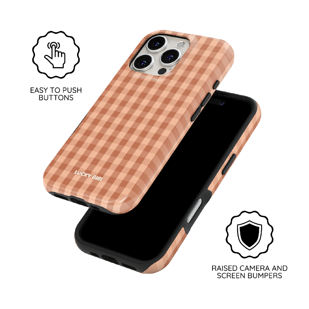 Teddy Gingham Phone Case iPhone 17 / Yes