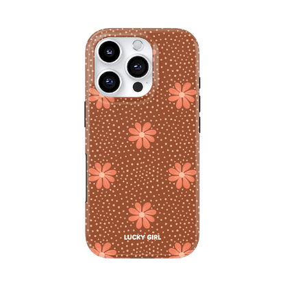 Terracotta Daisy Phone Case iPhone 17 / Yes
