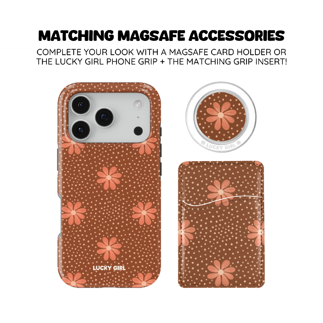 Terracotta Daisy Phone Case iPhone 17 / Yes