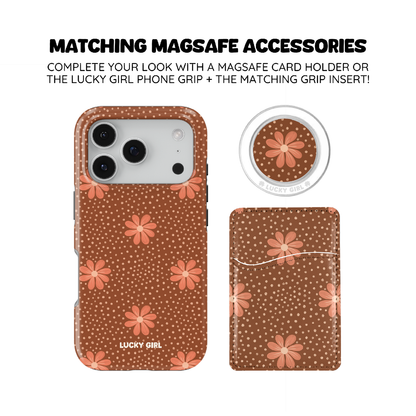 Terracotta Daisy Phone Case iPhone 17 / Yes