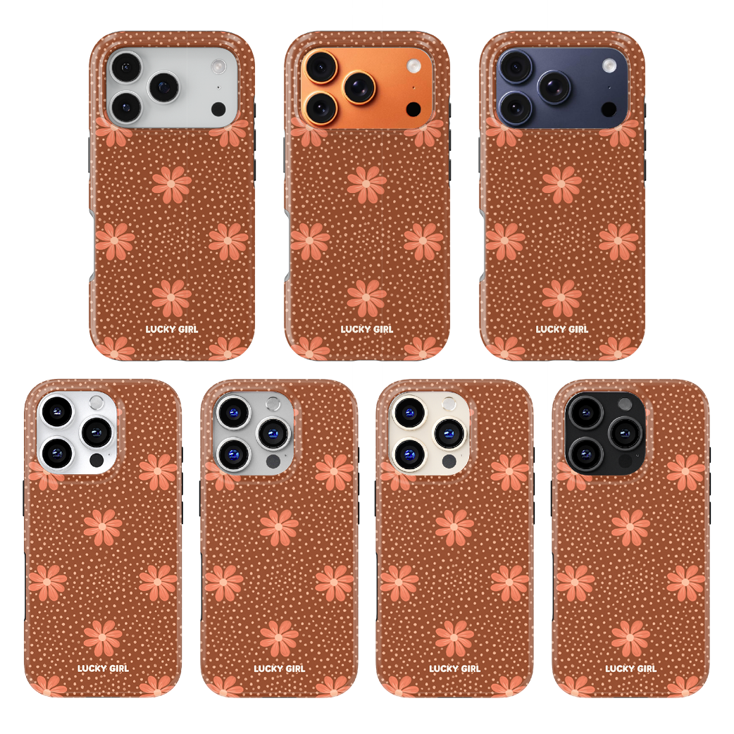 Terracotta Daisy Phone Case iPhone 17 / Yes