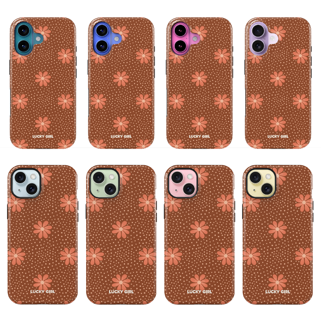 Terracotta Daisy Phone Case iPhone 17 / Yes