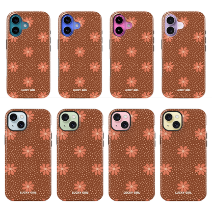 Terracotta Daisy Phone Case iPhone 17 / Yes