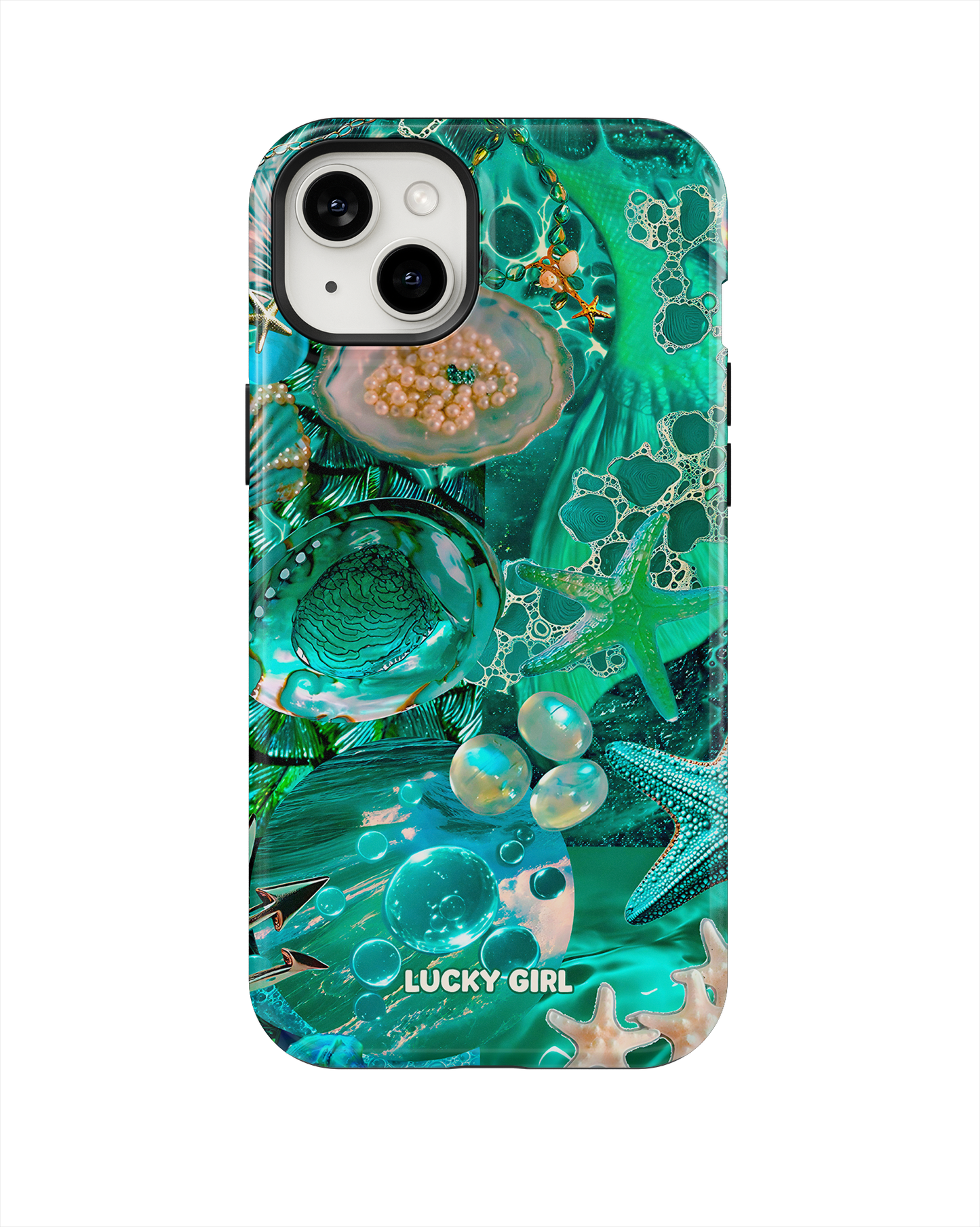 Aquamarine Phone Case iPhone 14 Plus/15 Plus / Yes