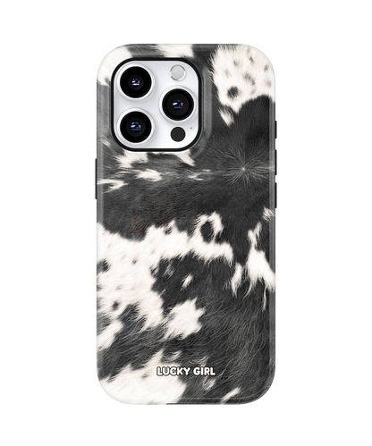 Black Cowhide Phone Case iPhone 14 Pro Max / Yes