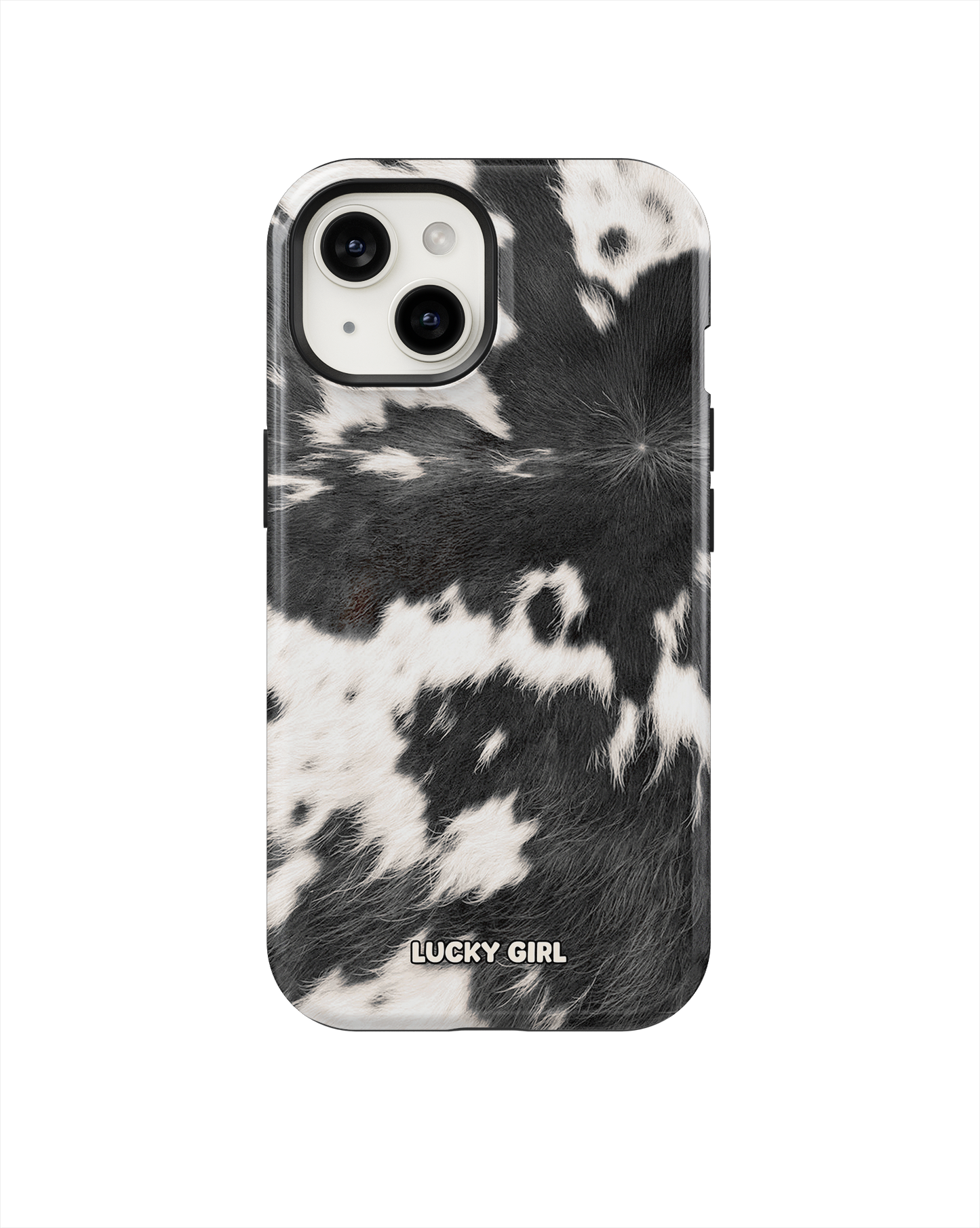 Black Cowhide Phone Case iPhone 15 / Yes