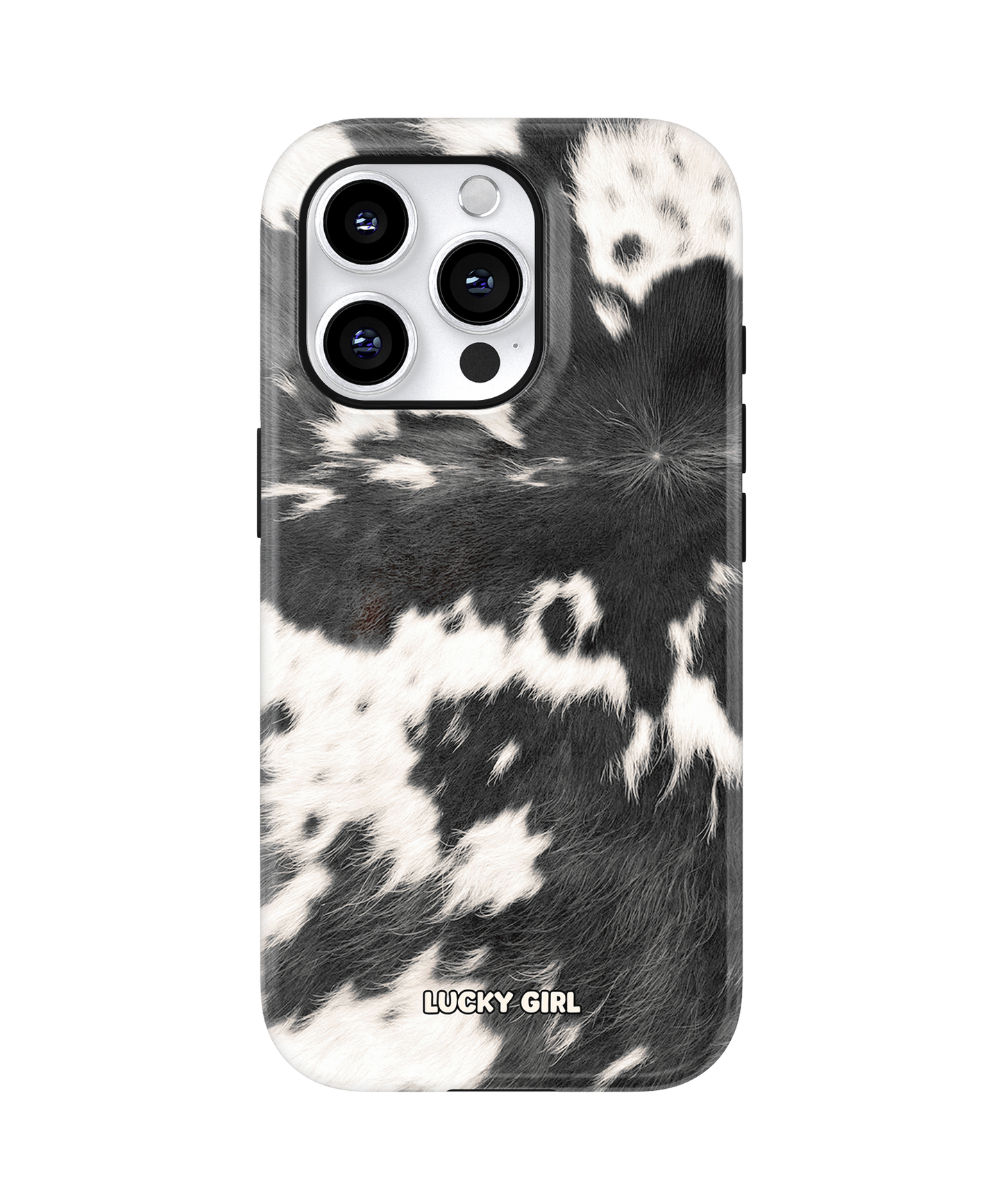Black Cowhide Phone Case iPhone 15 Pro Max / Yes