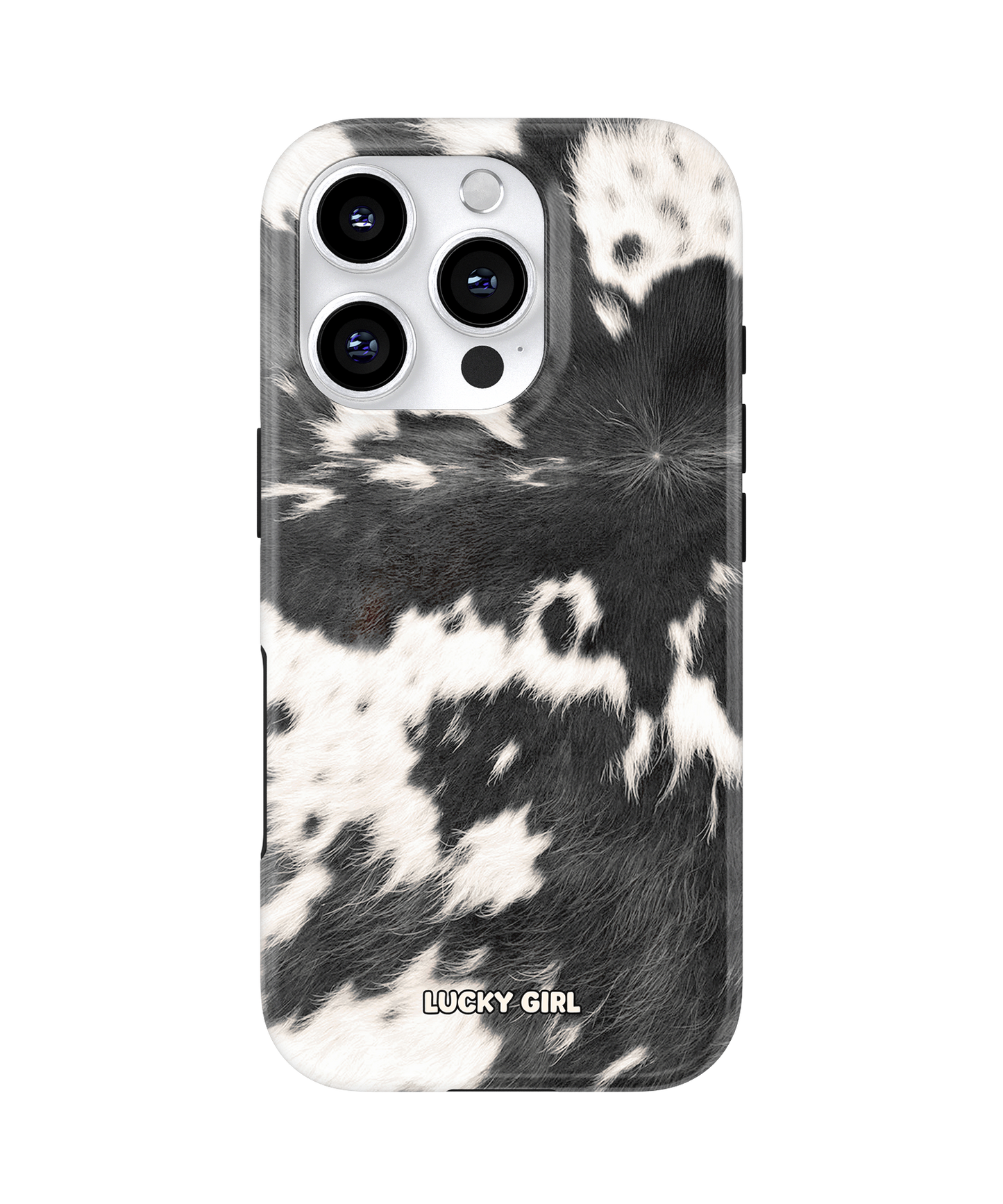 Black Cowhide Phone Case iPhone 16 Pro Max / Yes