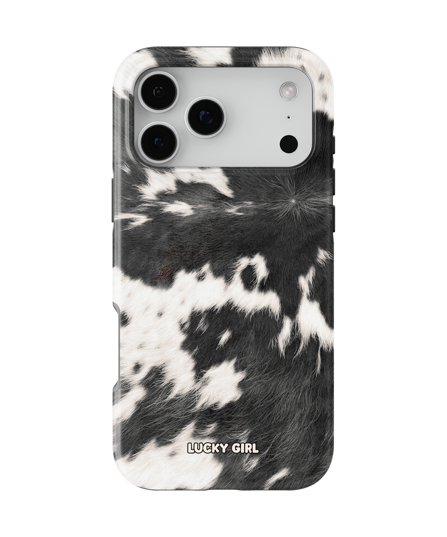 Black Cowhide Phone Case iPhone 17 Pro Max / Yes
