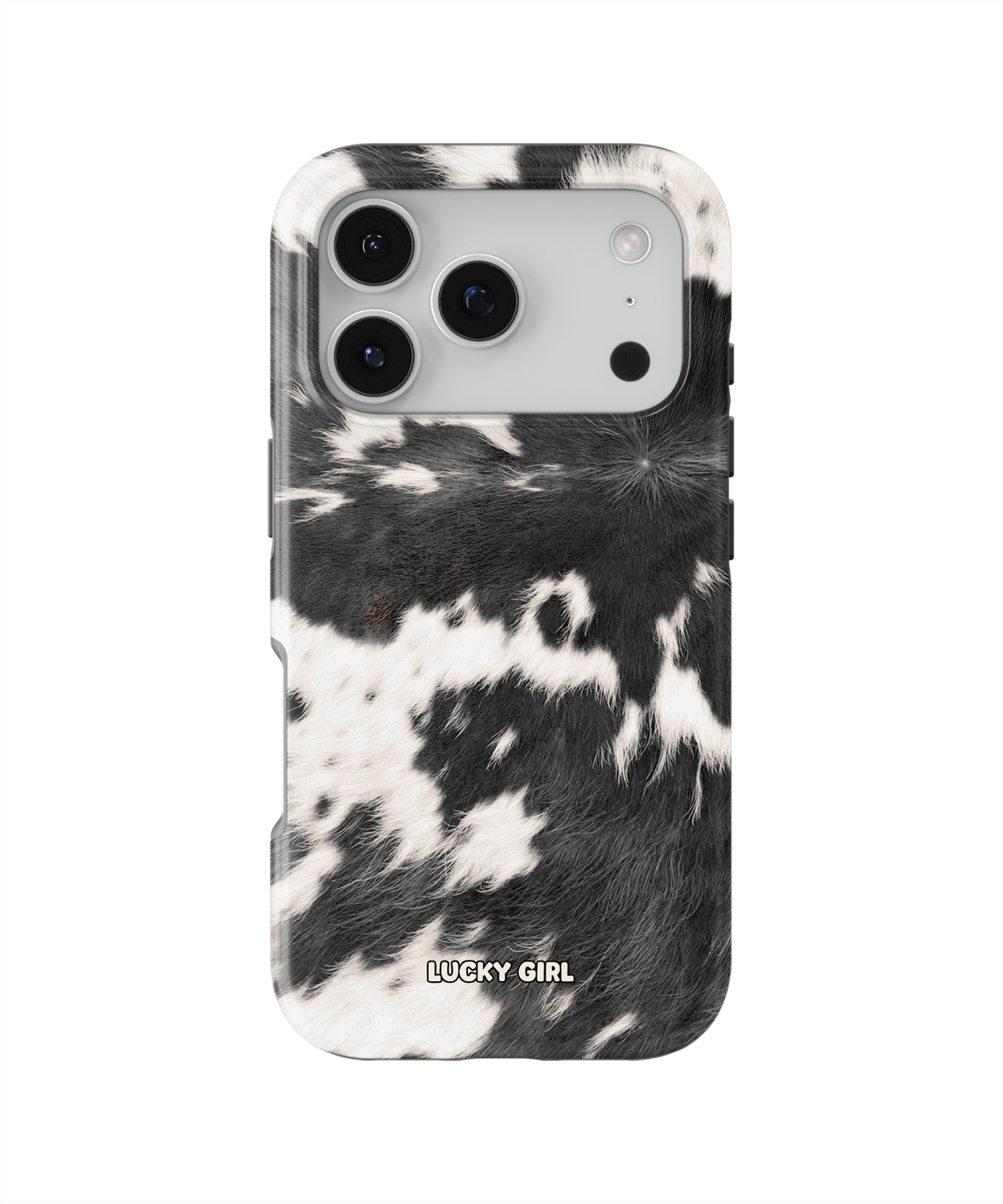 Black Cowhide Phone Case iPhone 17 Pro / Yes