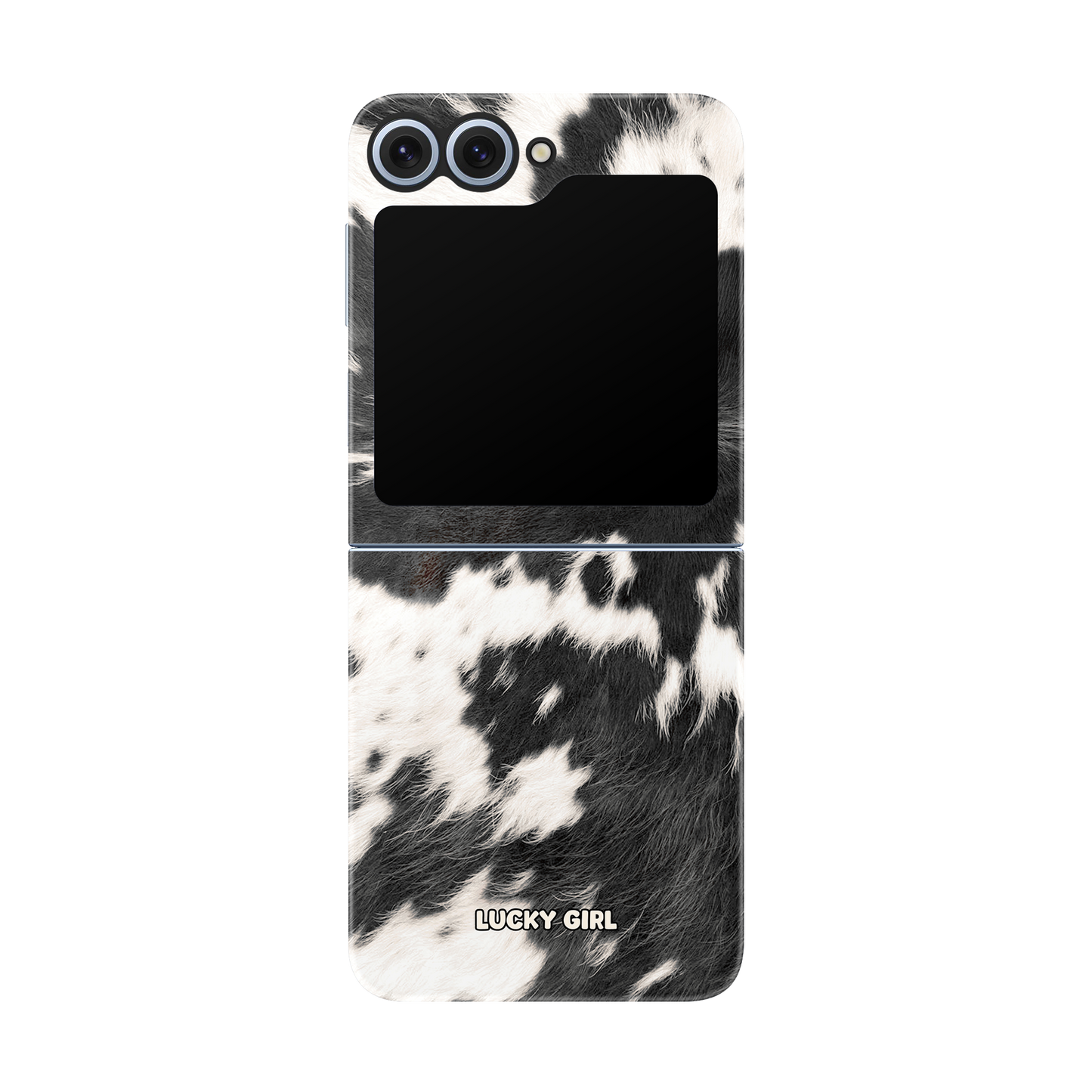 Black Cowhide Phone Case Galaxy Z Flip 6/7 FE / Yes