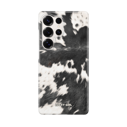 Black Cowhide Phone Case Galaxy S26 Ultra / Yes
