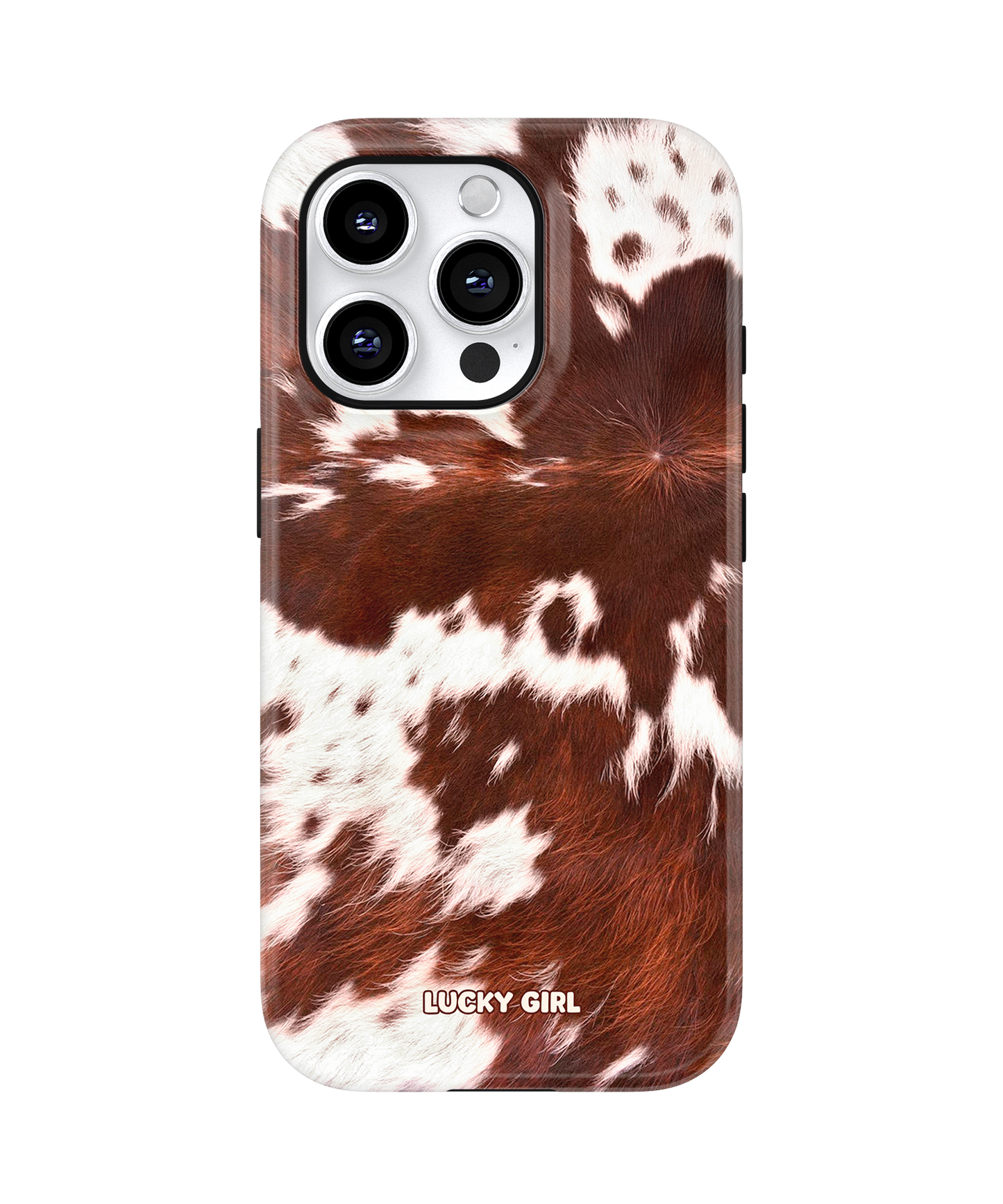 Brown Cowhide Phone Case iPhone 14 Pro Max / Yes