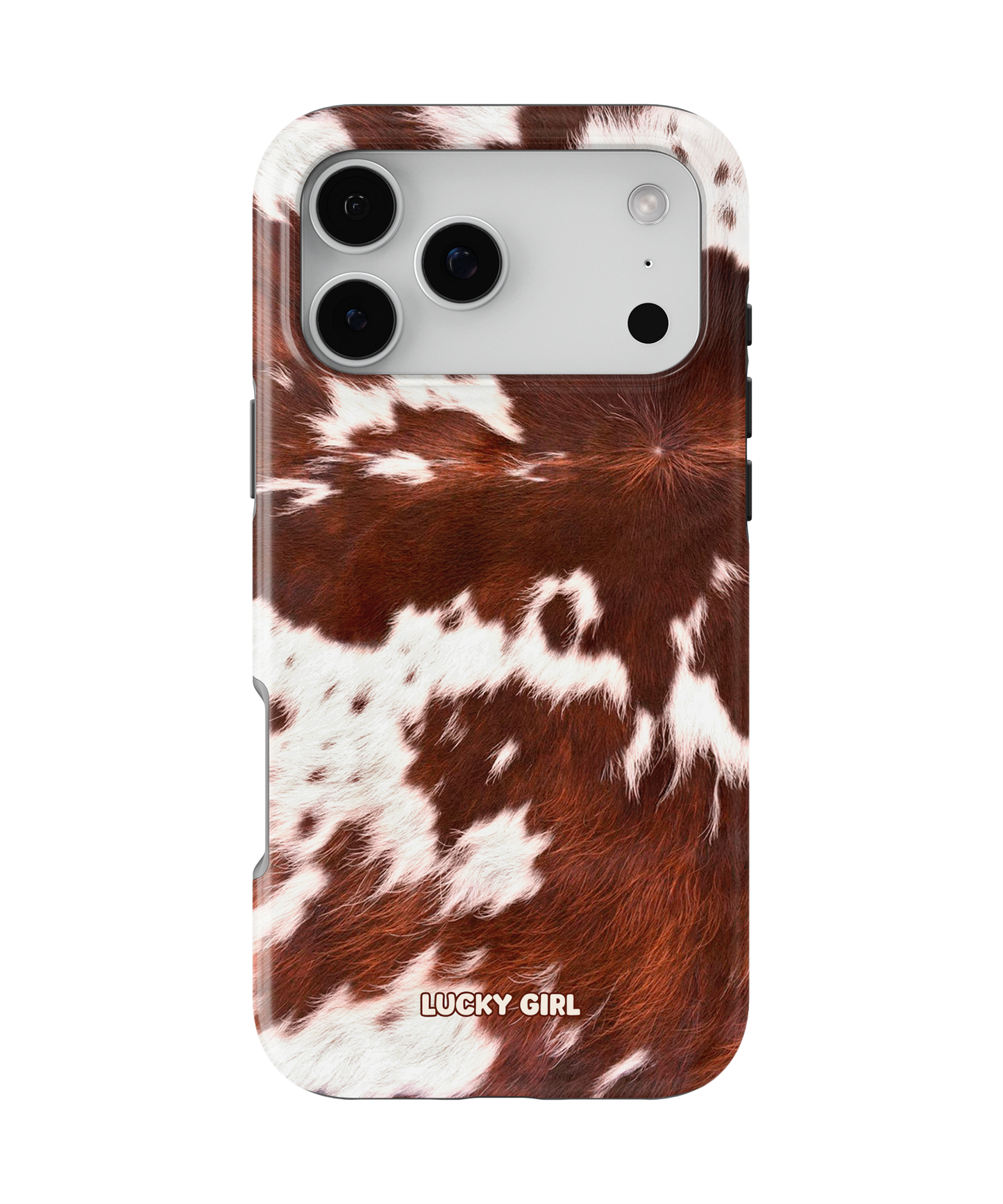 Brown Cowhide Phone Case iPhone 17 Pro Max / Yes