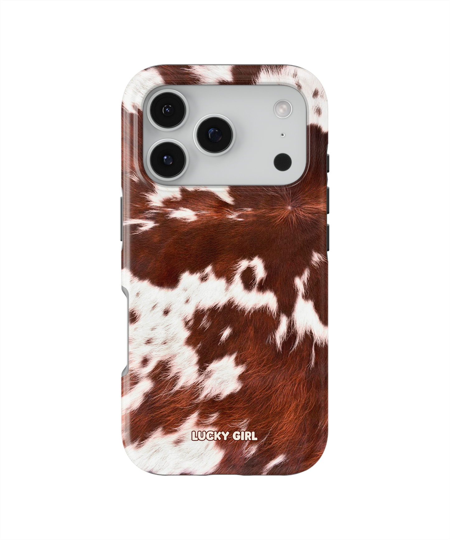Brown Cowhide Phone Case iPhone 17 Pro / Yes