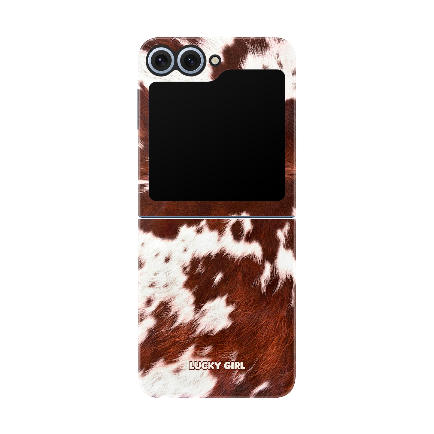 Brown Cowhide Phone Case Galaxy Z Flip 6/7 FE / Yes