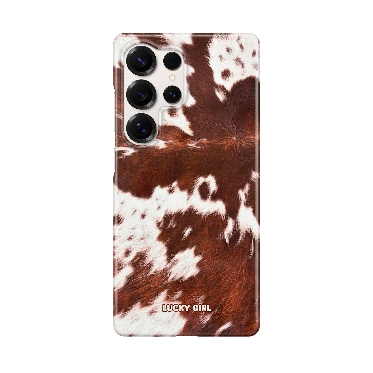 Brown Cowhide Phone Case Galaxy S25 Ultra / Yes