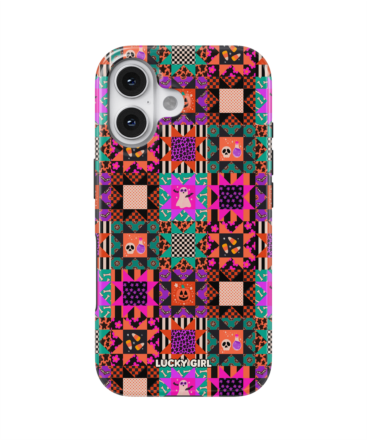 Patchwork Fright Phone Case iPhone 16 Plus / Yes