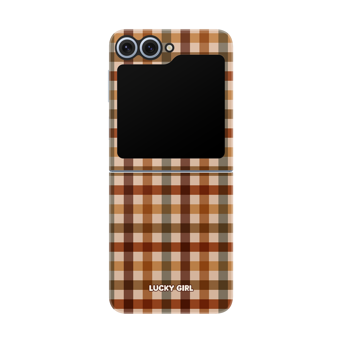 Pecan Gingham Phone Case Galaxy Z Flip 6/7 FE / Yes