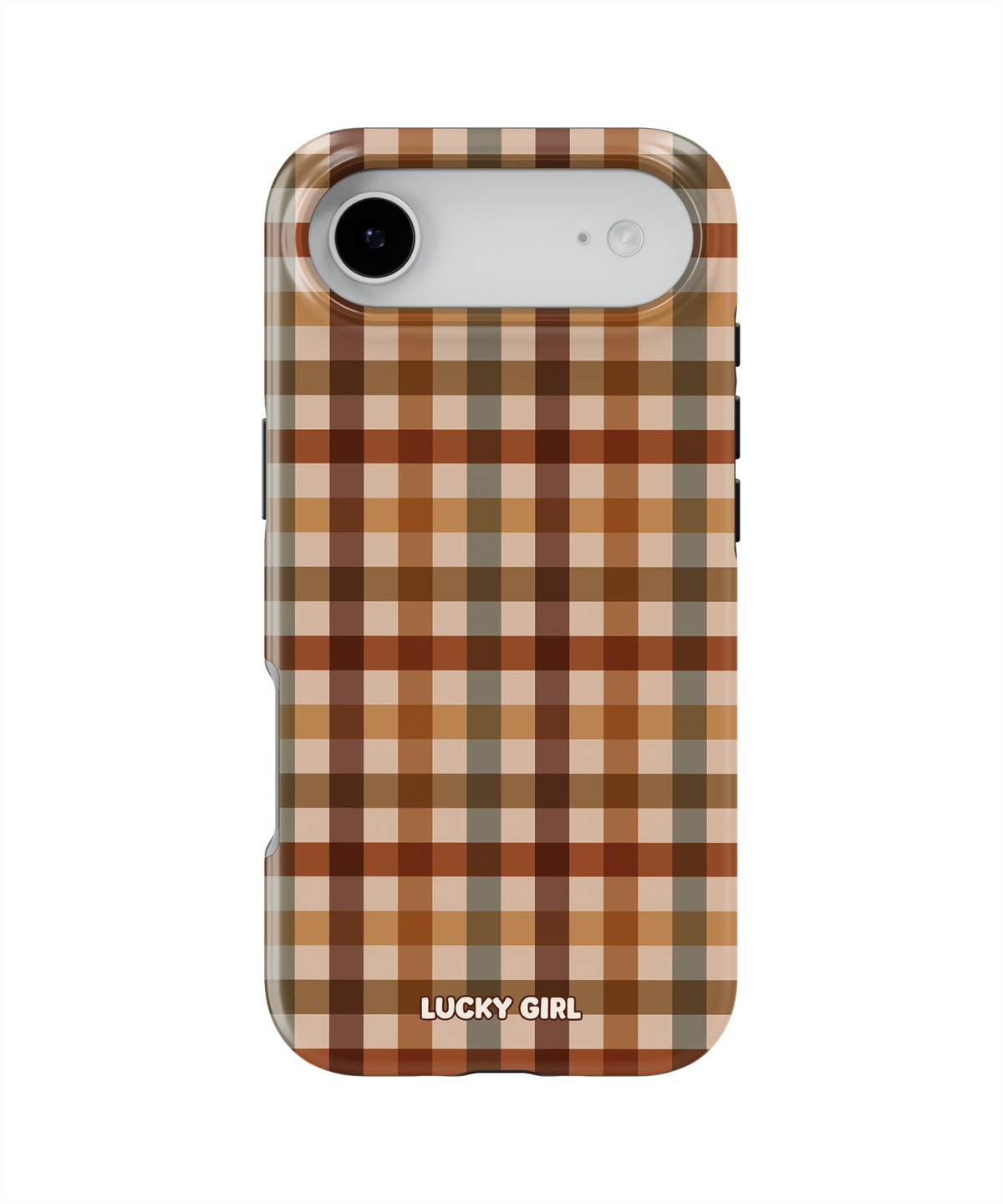Pecan Gingham Phone Case iPhone Air / Yes