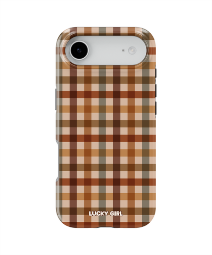 Pecan Gingham Phone Case iPhone Air / Yes