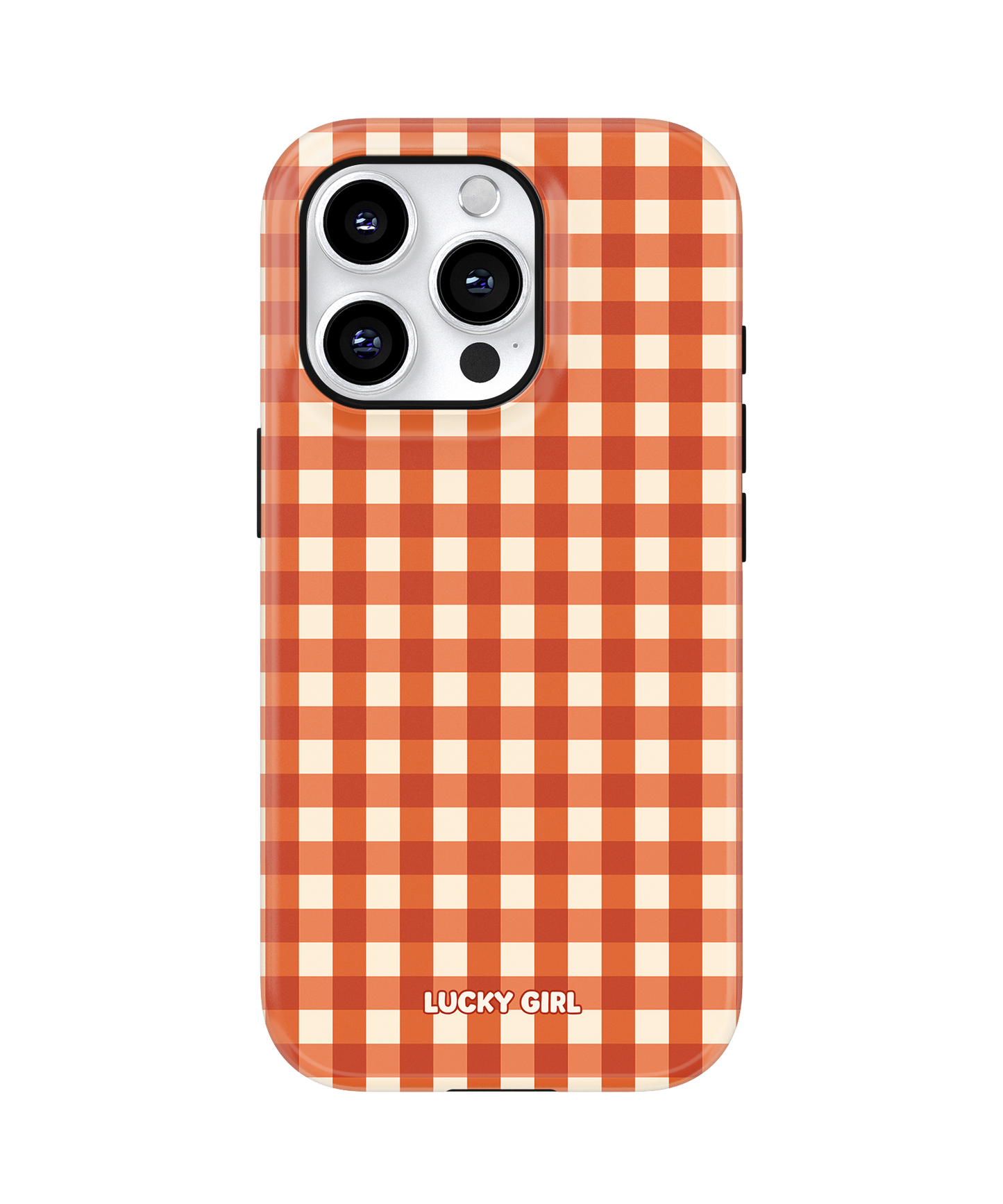 Pumpkin Gingham Phone Case iPhone 14 Pro Max / Yes