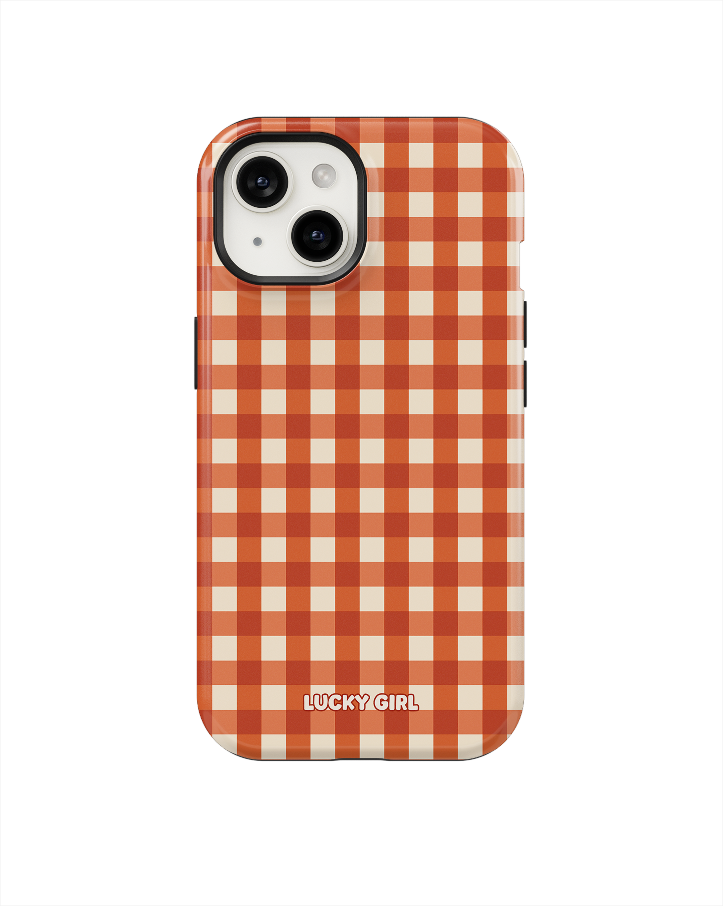 Pumpkin Gingham Phone Case iPhone 15 / Yes