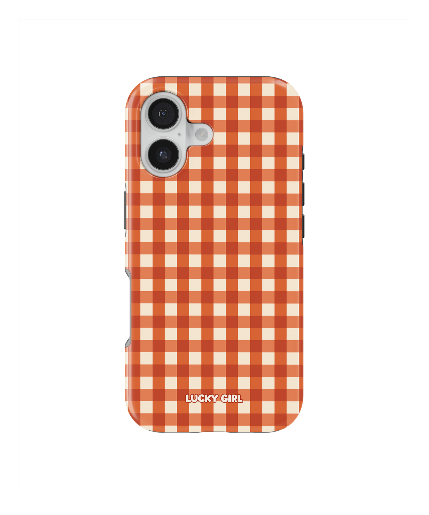 Pumpkin Gingham Phone Case iPhone 16 / Yes
