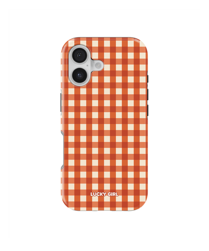 Pumpkin Gingham Phone Case iPhone 16 / Yes