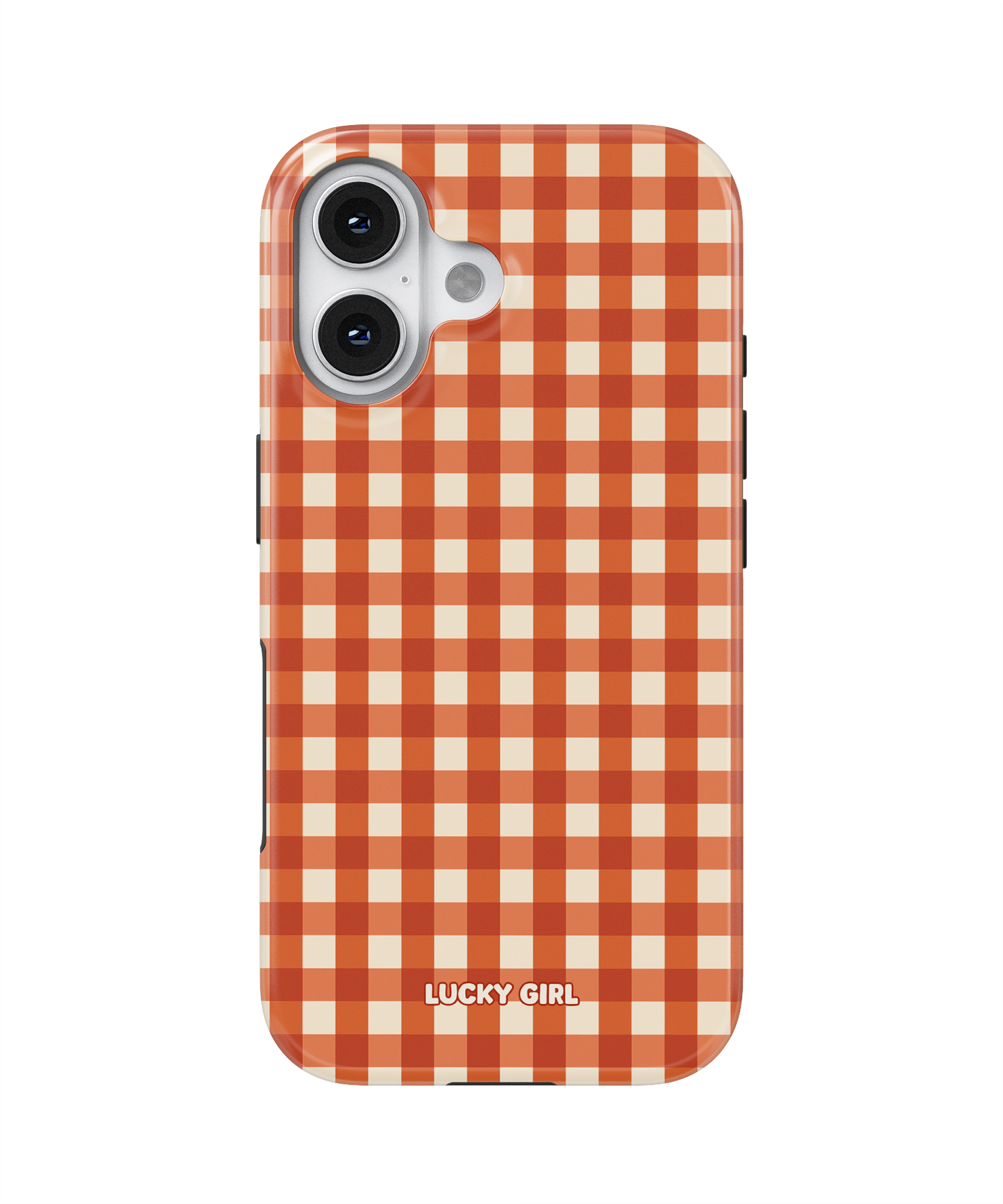 Pumpkin Gingham Phone Case iPhone 16 Plus / Yes