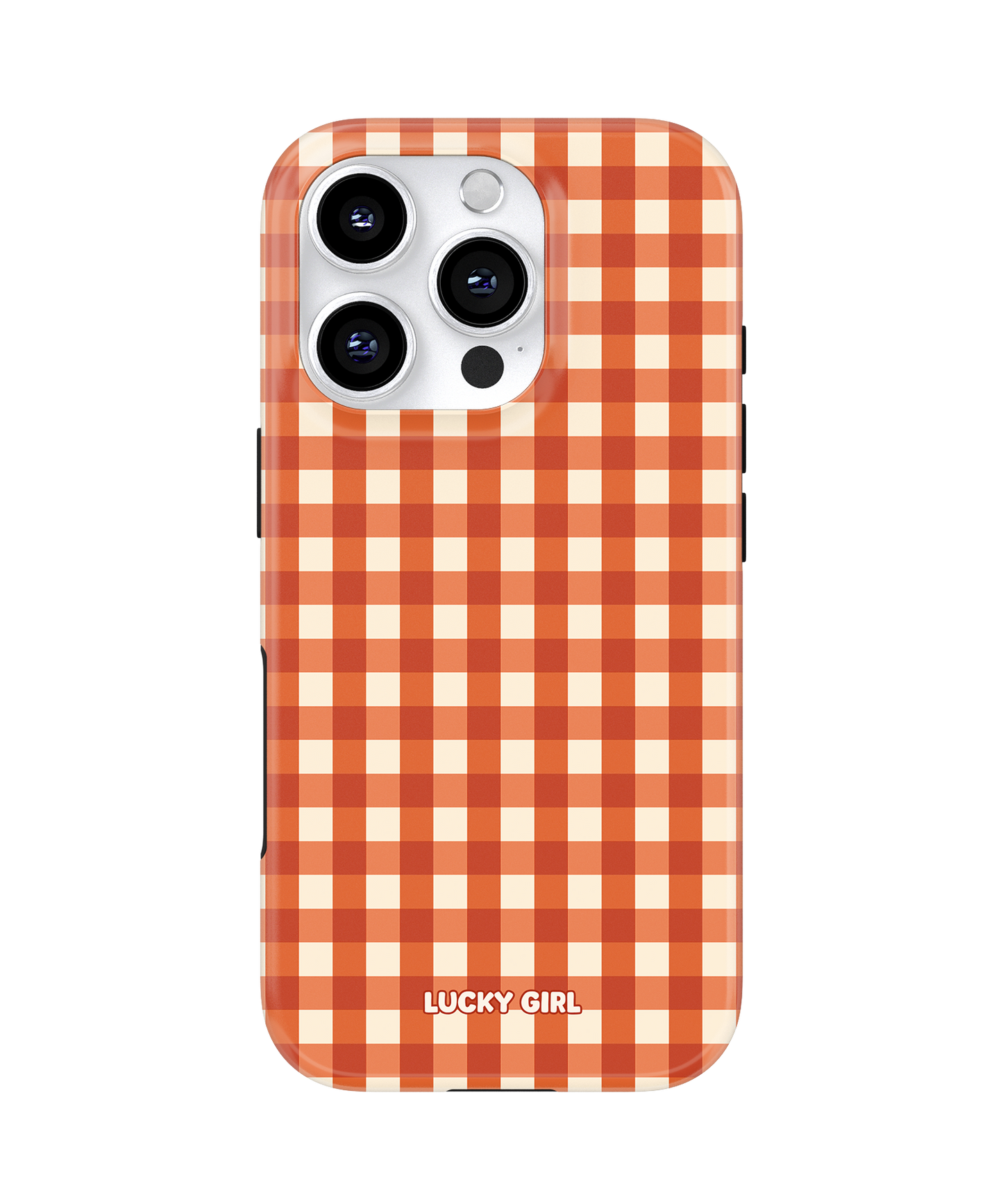 Pumpkin Gingham Phone Case iPhone 16 Pro Max / Yes