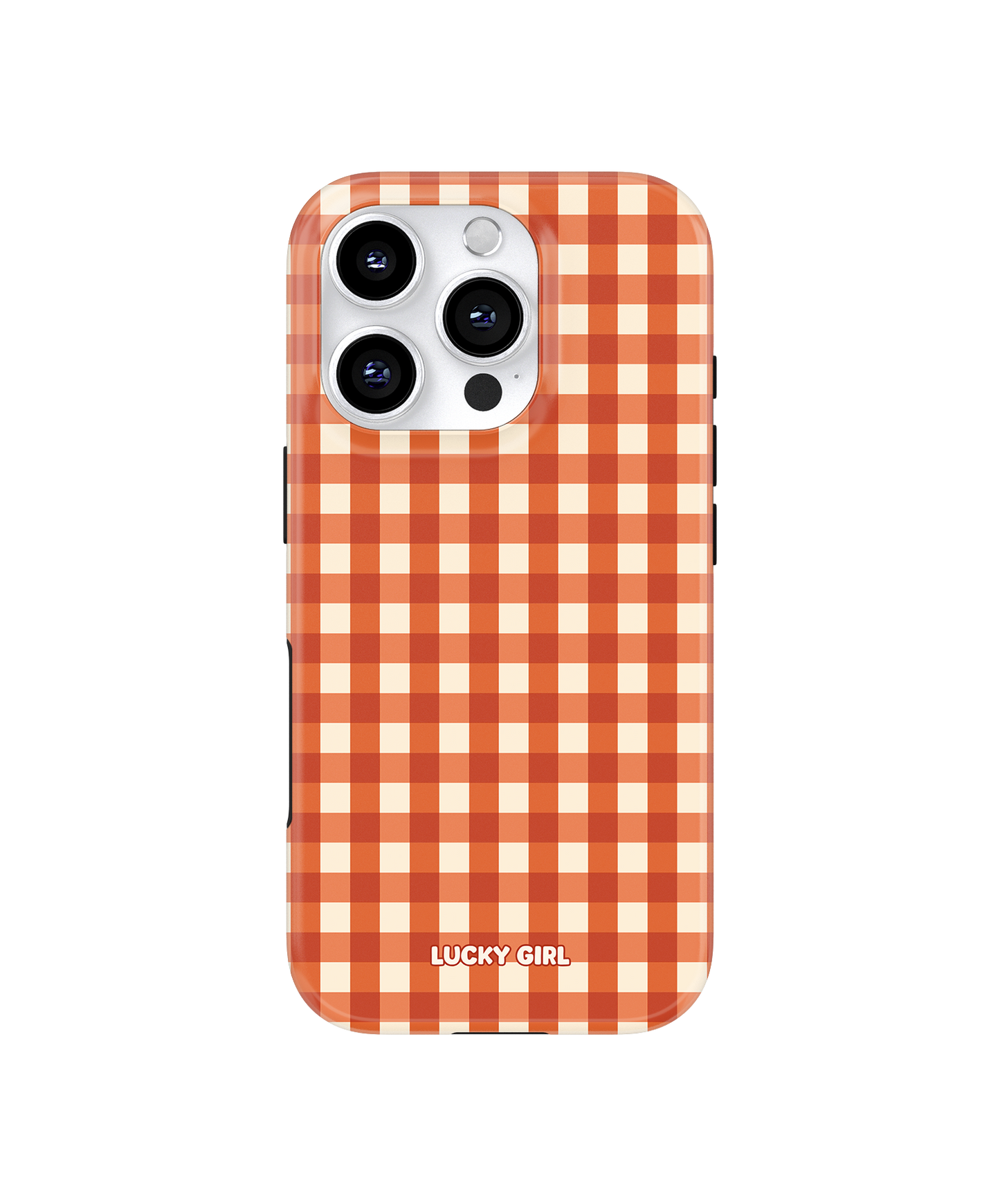 Pumpkin Gingham Phone Case iPhone 16 Pro / Yes