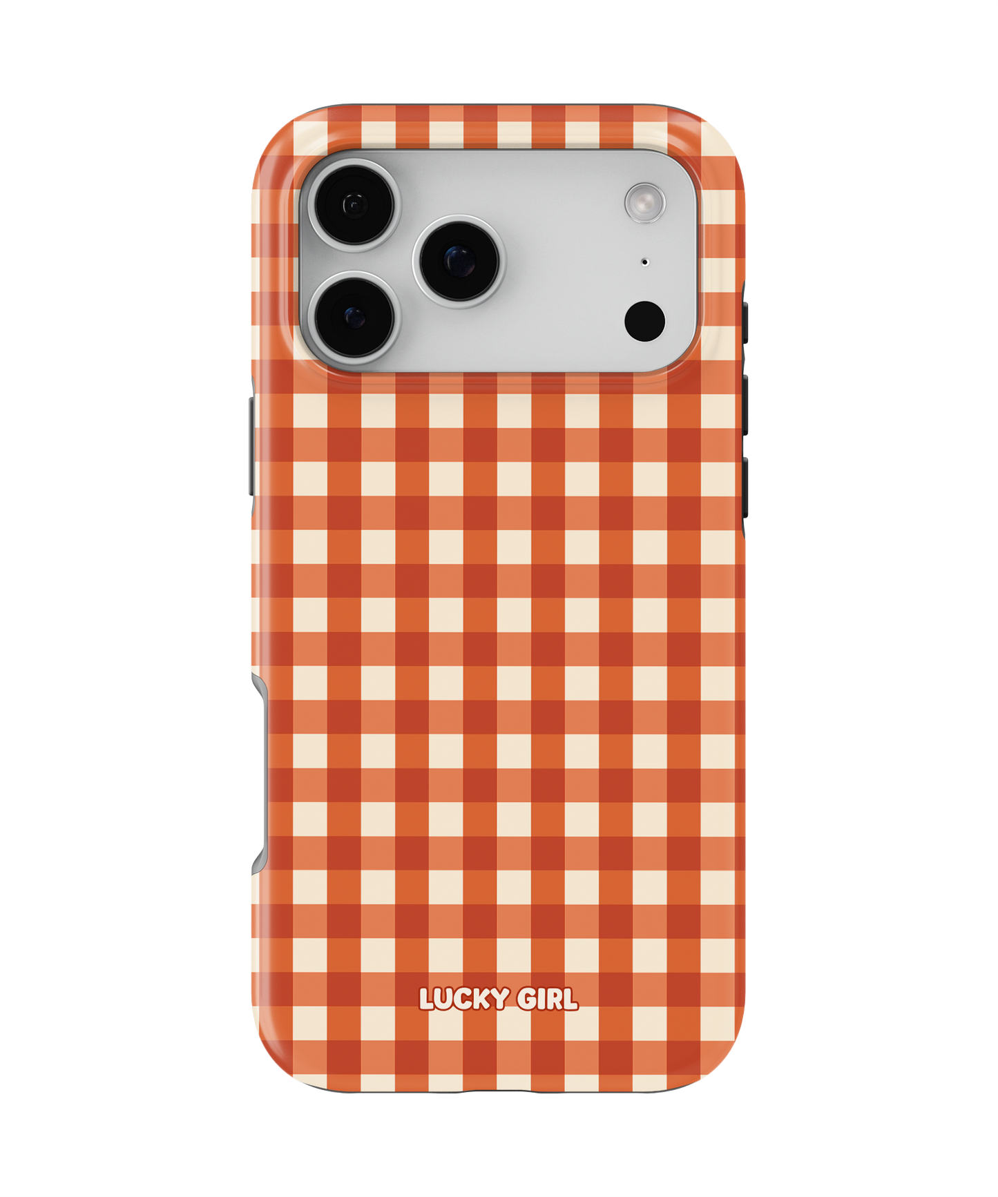 Pumpkin Gingham Phone Case iPhone 17 Pro Max / Yes