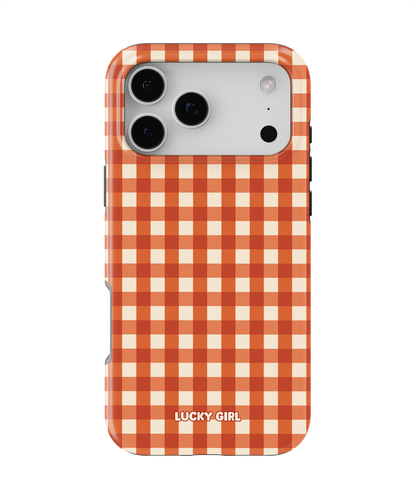 Pumpkin Gingham Phone Case iPhone 17 Pro Max / Yes