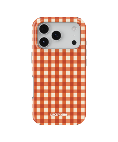 Pumpkin Gingham Phone Case iPhone 17 Pro / Yes