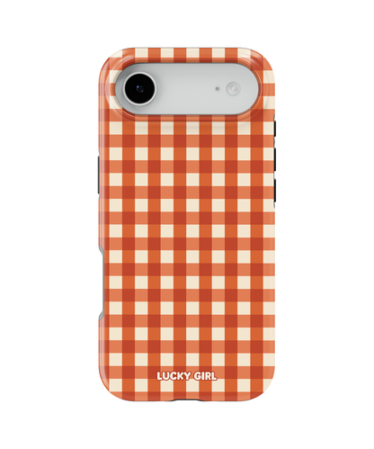 Pumpkin Gingham Phone Case iPhone Air / Yes