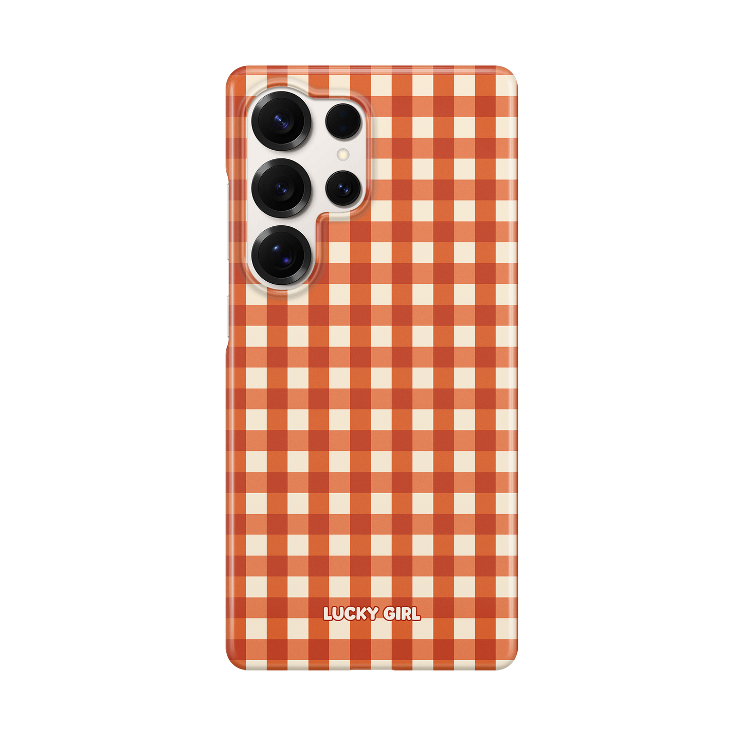Pumpkin Gingham Phone Case Galaxy S25 Ultra / Yes