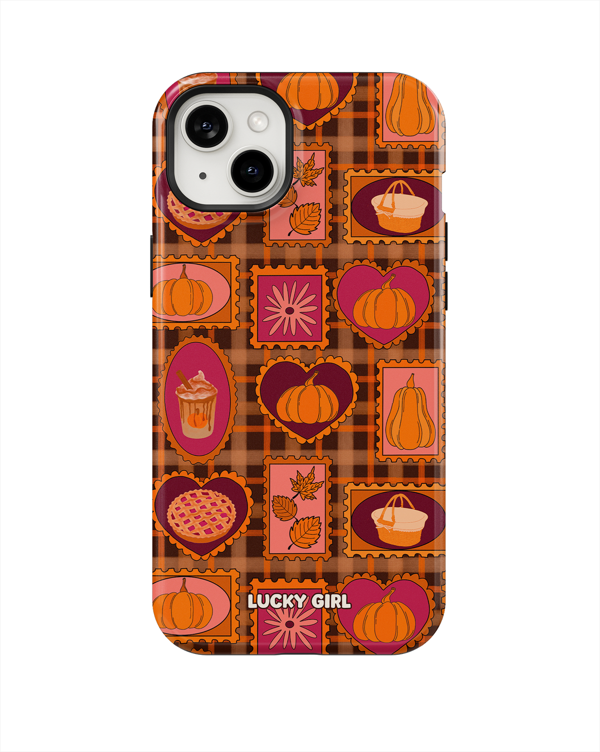 Pumpkin Postage Phone Case iPhone 14 Plus/15 Plus / Yes